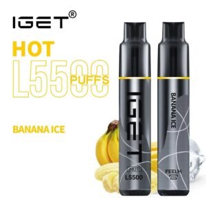BANANA ICE – IGET HOT – 5500 PUFFS